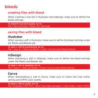 Pg. 4 How to Create and Save Bleed