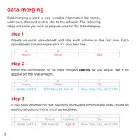 Pg. 5 Data Merging List